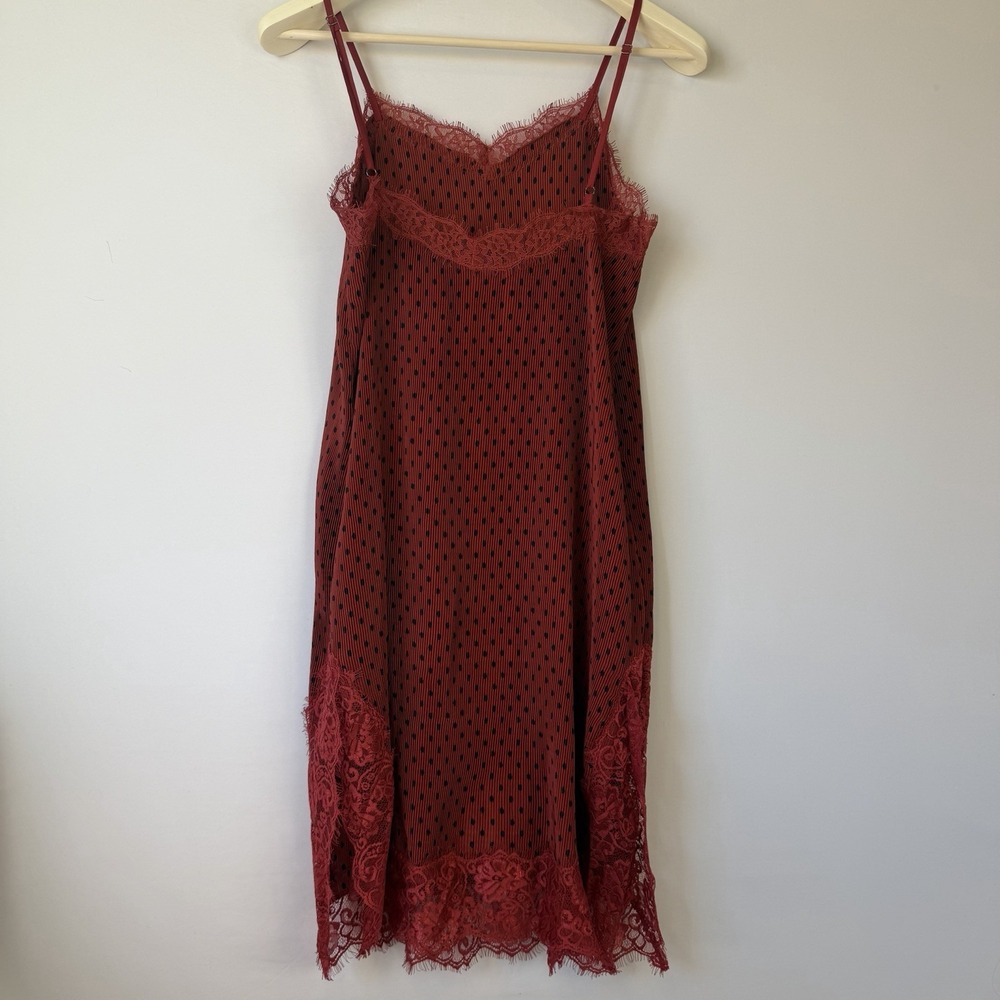 Free People UO Margot Womens Babydoll Slip Dress 90s Y2K Lace Slit Size 4 (S/M) - Picture 10 of 13